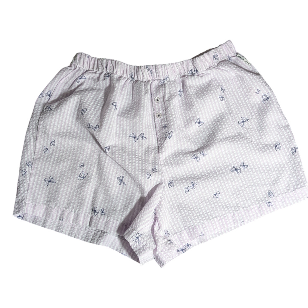 Rae Dunn - Women's Shorts - Size S/P - EUC - Violet Butterfly Design